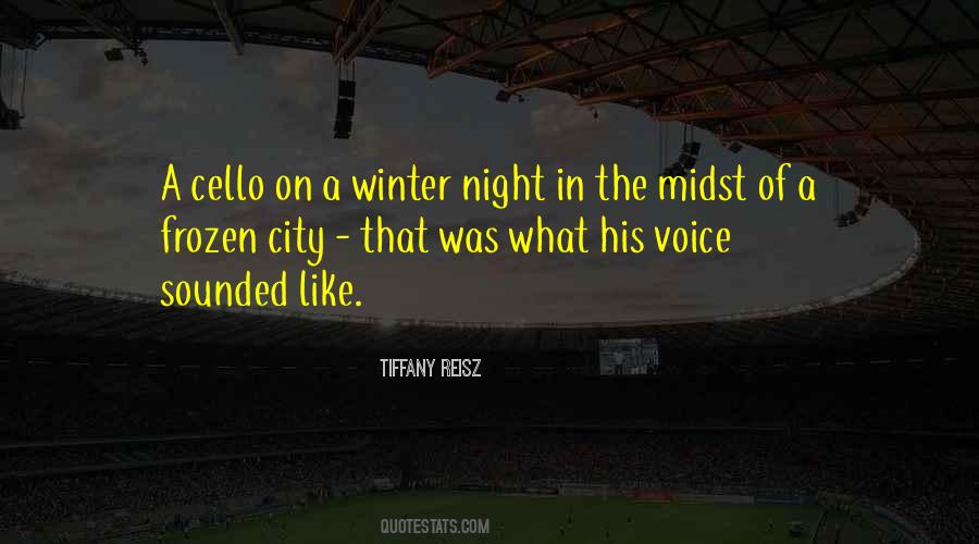 Winter In The City Quotes #1743746