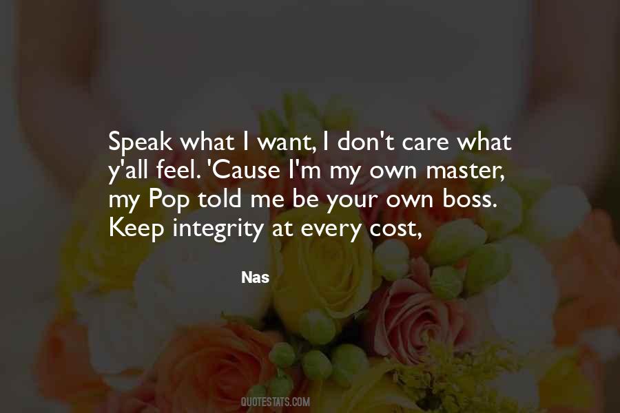 Be My Own Boss Quotes #65578
