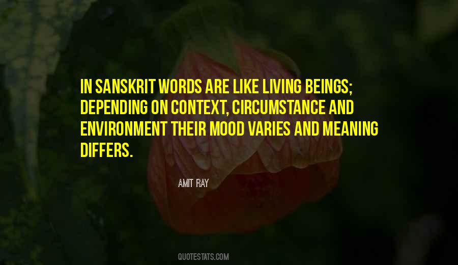Quotes About Living Environment #938368