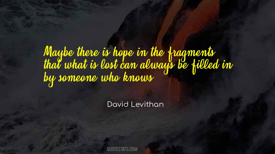 Lost The Hope Quotes #460917
