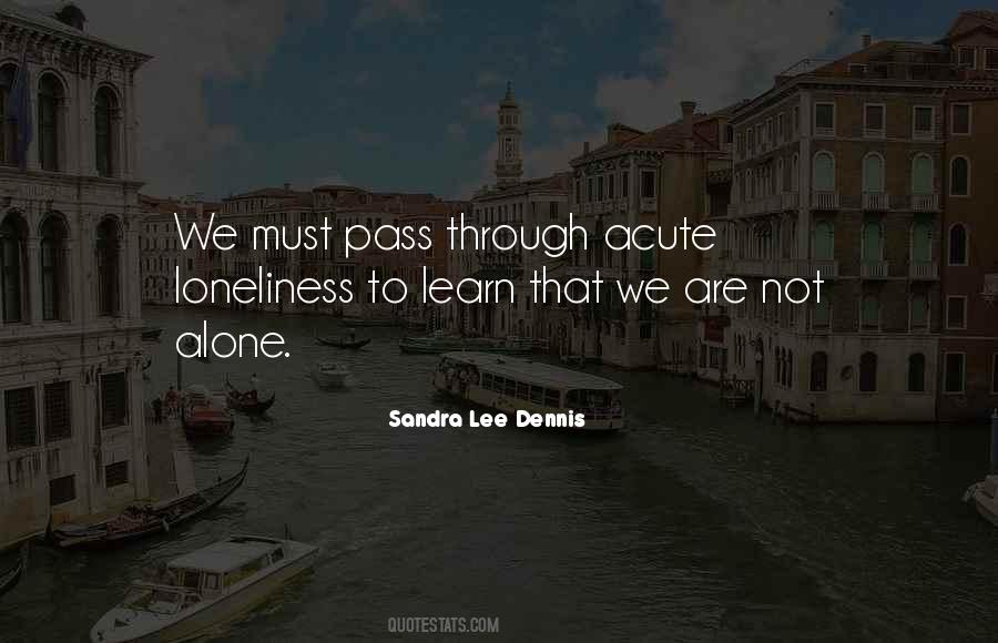 Learn How To Be Alone Quotes #420362