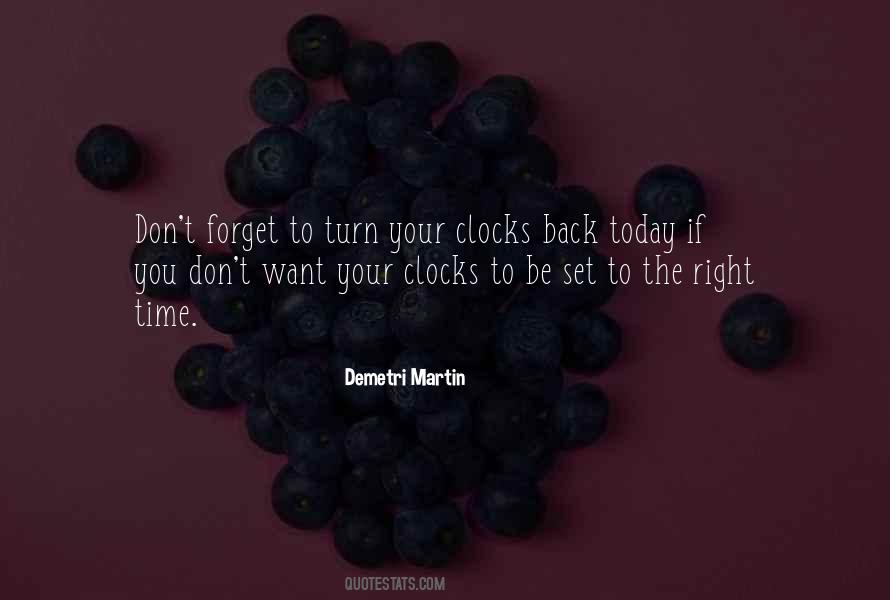 Time Turn Back Quotes #1289073