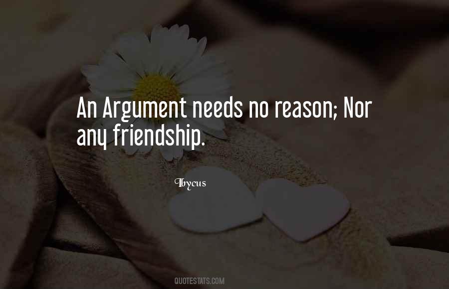 Argument Friendship Quotes #153144