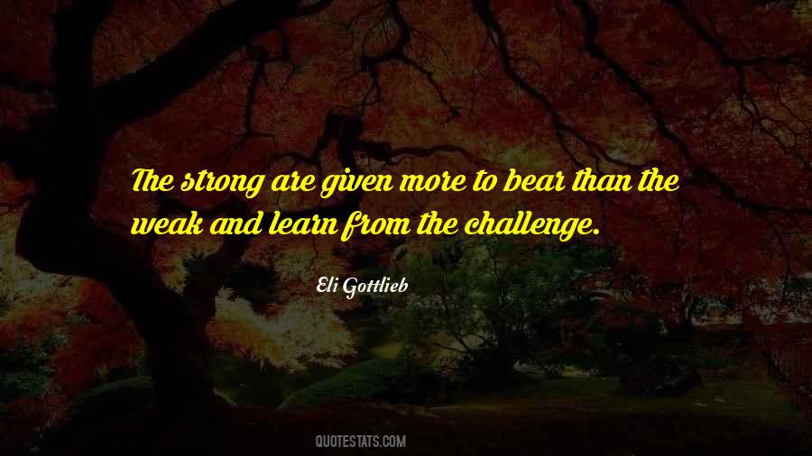 Quotes About The Strong And The Weak #1399024