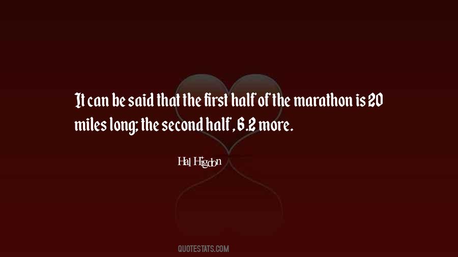 Quotes About The Second Half #1303758