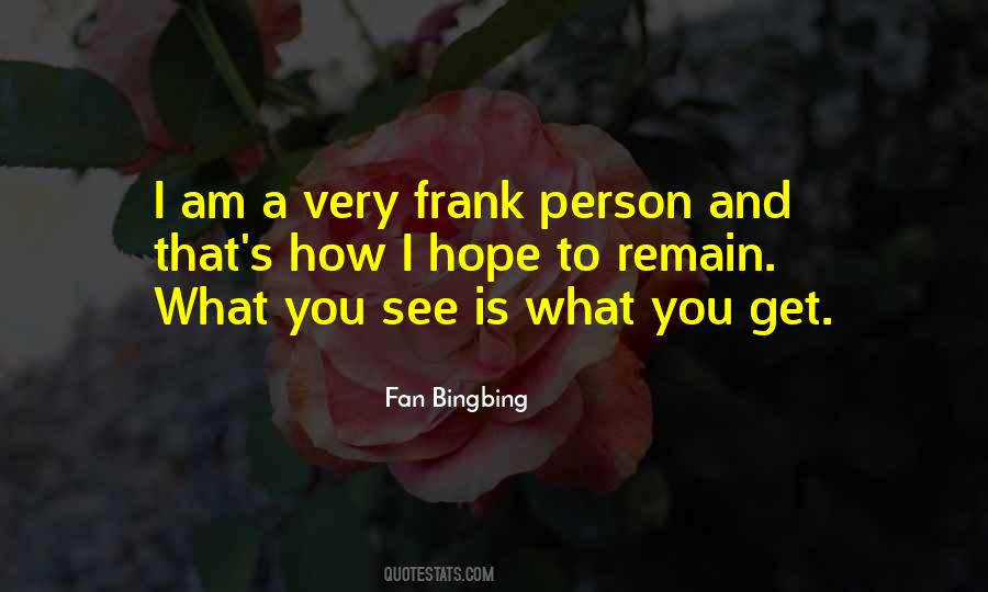 Frank Person Quotes #1690833