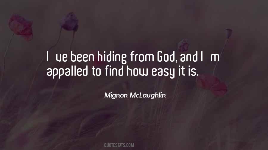Hiding From God Quotes #1651810