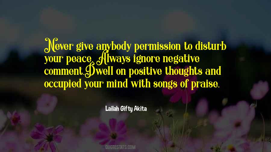 Positive And Negative Thoughts Quotes #1017009