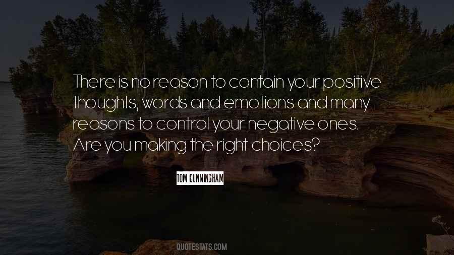 Positive And Negative Thoughts Quotes #1358402