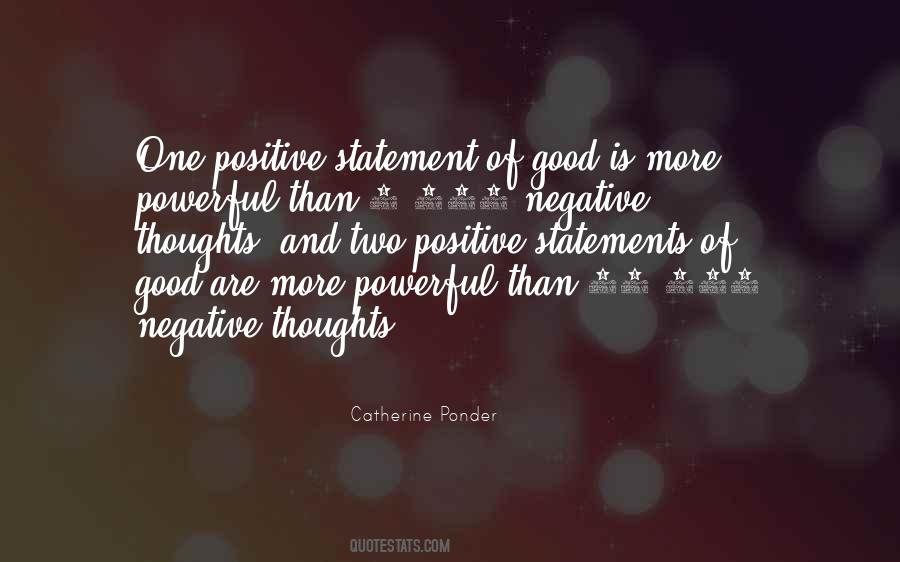 Positive And Negative Thoughts Quotes #432702