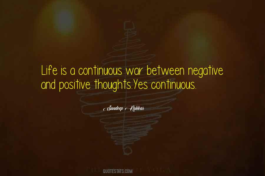 Positive And Negative Thoughts Quotes #620263