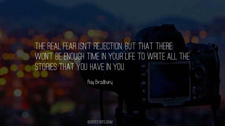 Fear Rejection Quotes #1672197