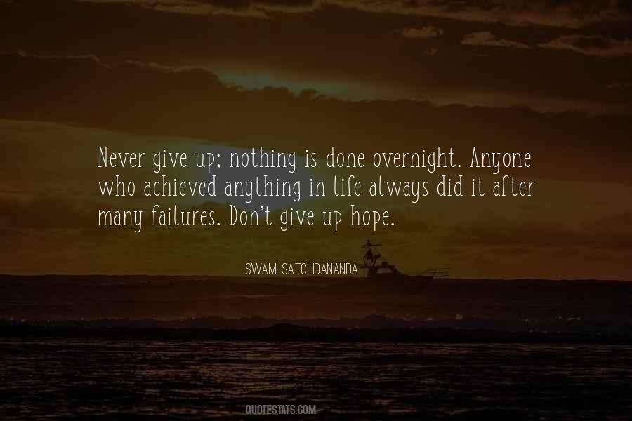 Dont Give Up Hope Quotes #1768199
