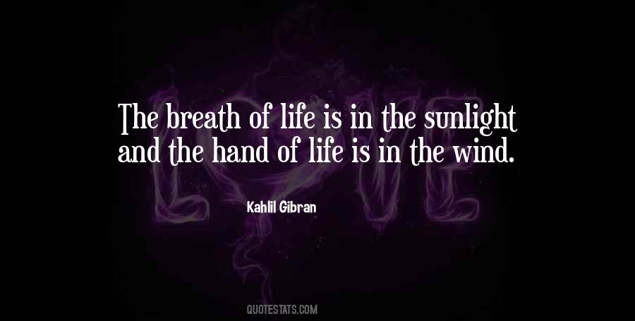 Quotes About The Breath Of Life #1127147