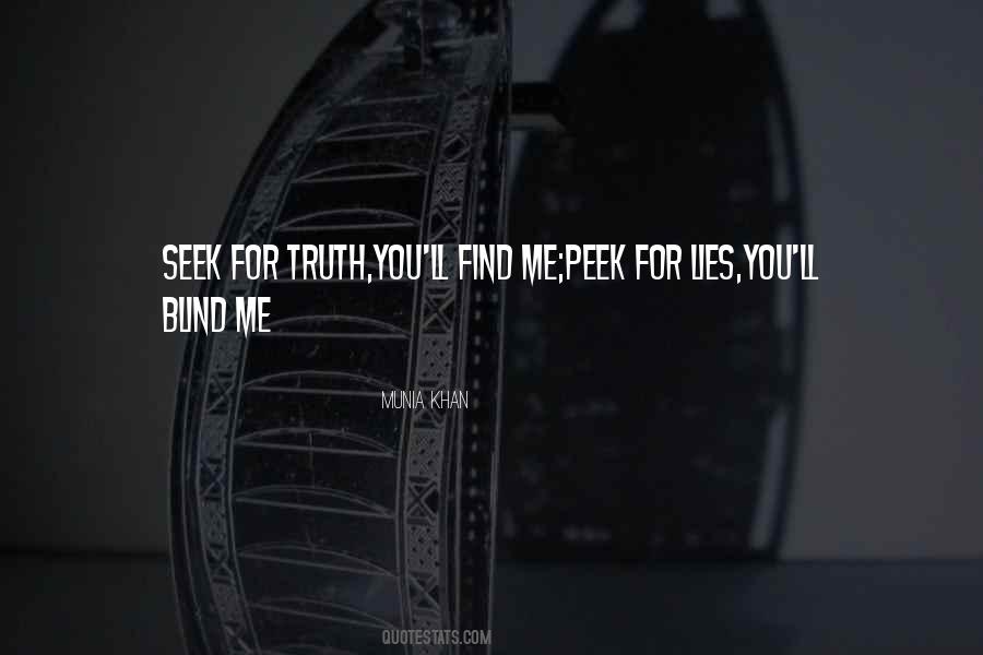 Blind Truth Quotes #1785168