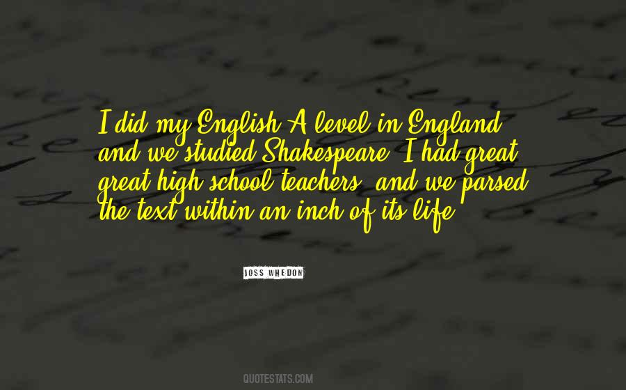 Quotes About High School Teachers #1110789