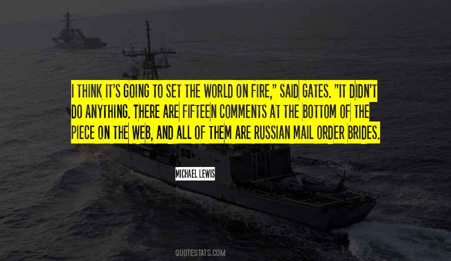 World On Fire Quotes #1103961