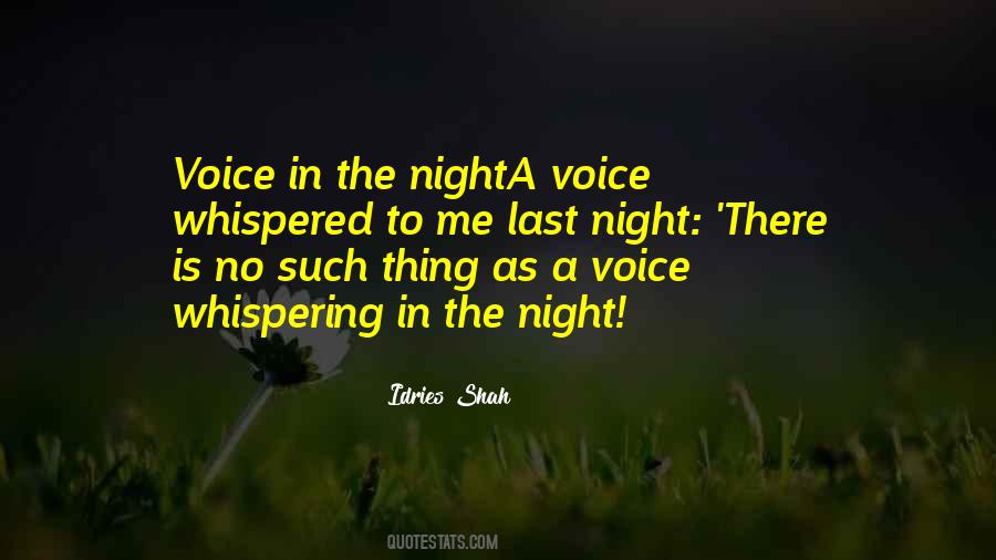 Night Wisdom Quotes #1149704