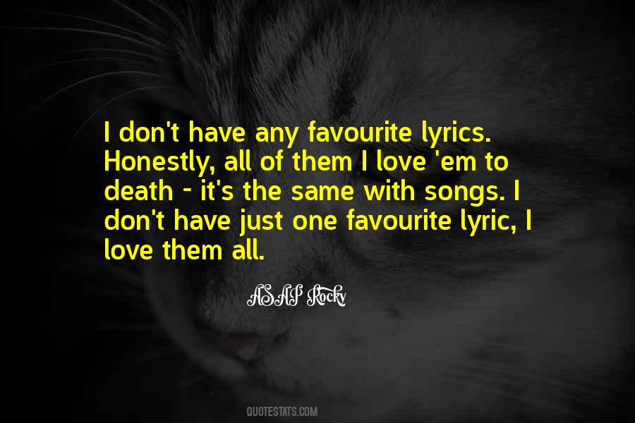 Your Favourite Song Quotes #135539
