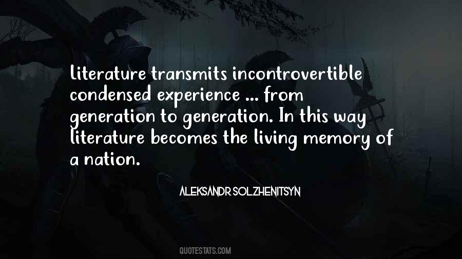 Until It Becomes A Memory Quotes #795999