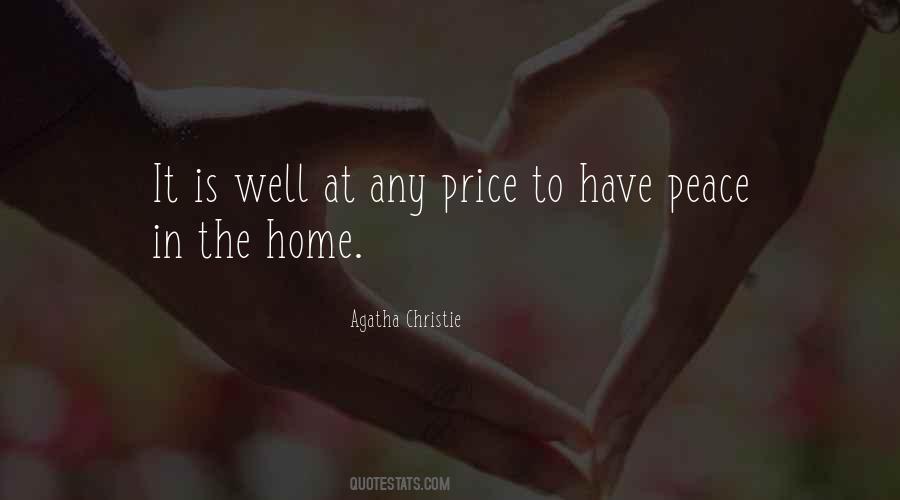 Peace At Any Price Quotes #174576