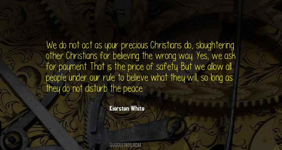 Peace At Any Price Quotes #65913
