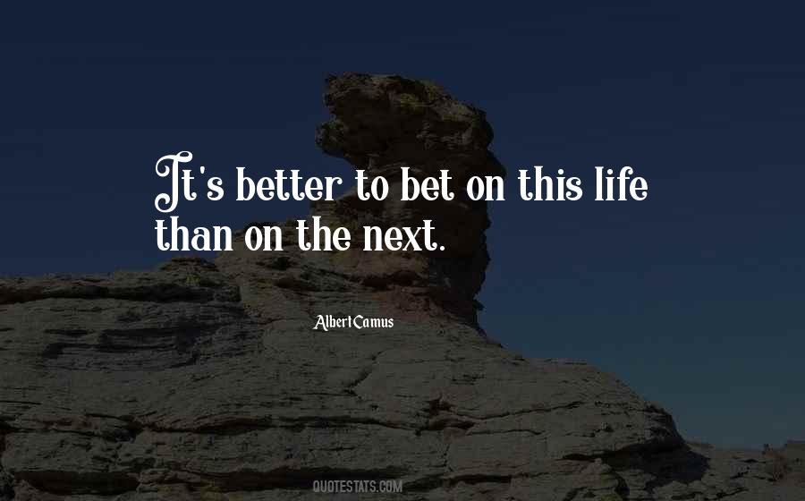 On This Life Quotes #13764