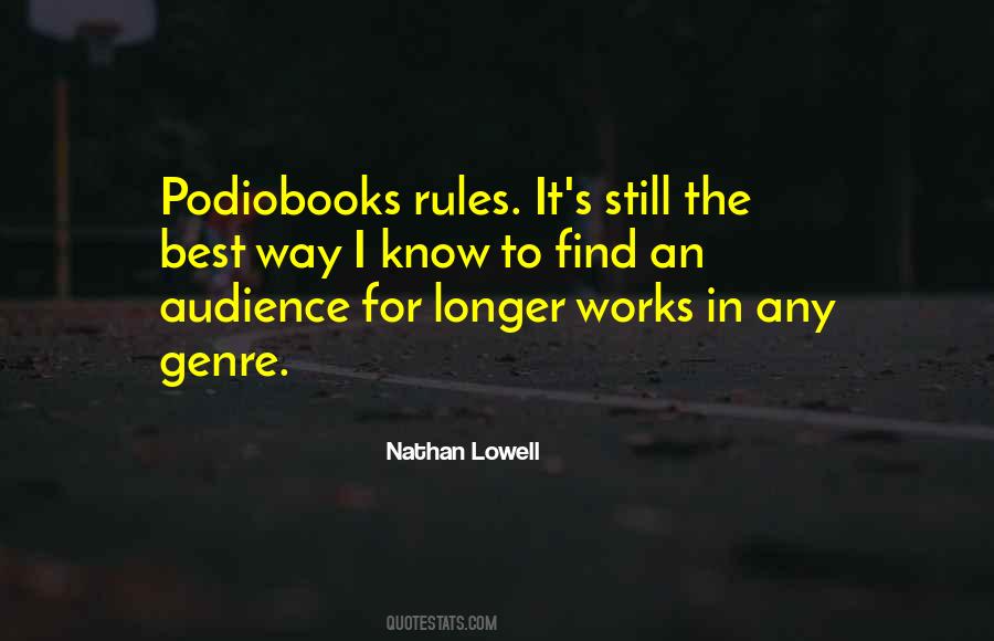 Quotes About The Best Audience #206926