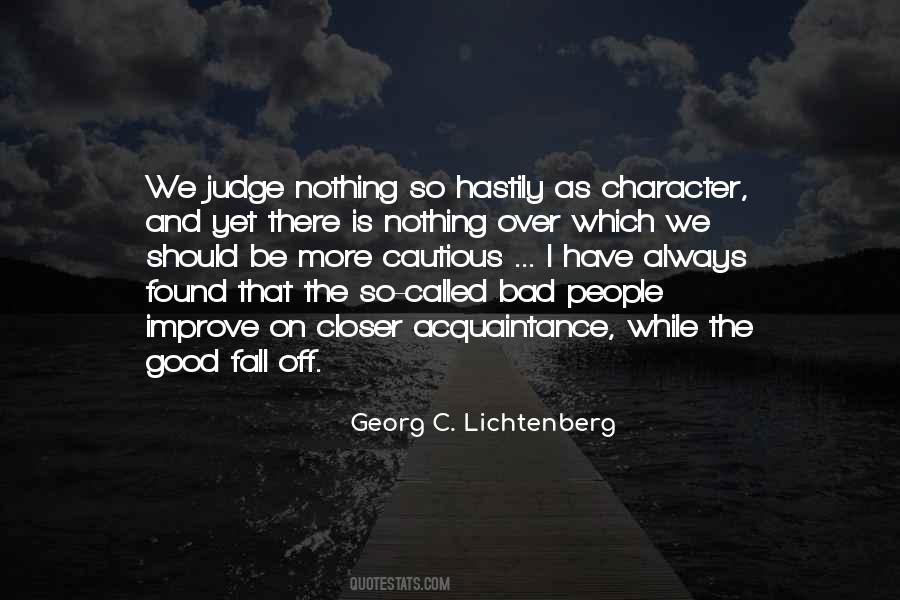 Character Judge Quotes #1331444