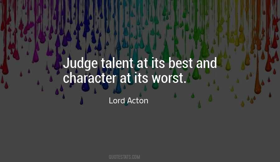 Character Judge Quotes #1353704