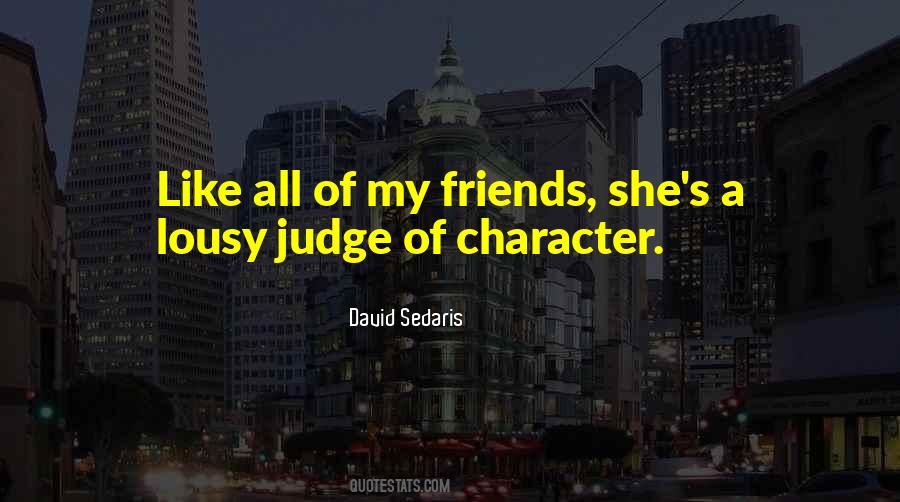 Character Judge Quotes #13893