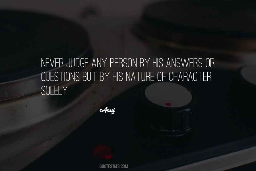 Character Judge Quotes #1445966