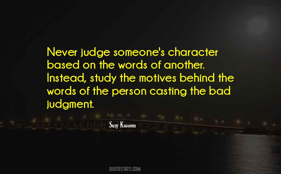Character Judge Quotes #543425