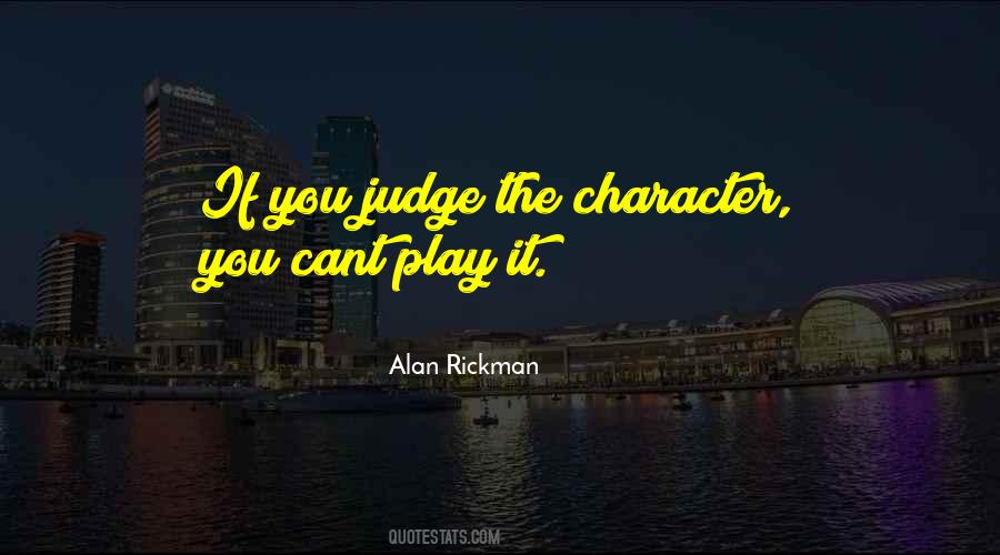 Character Judge Quotes #659011