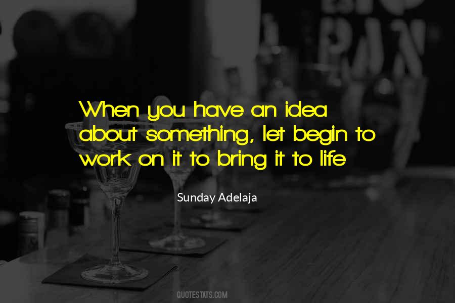 Work On Sunday Quotes #1453144