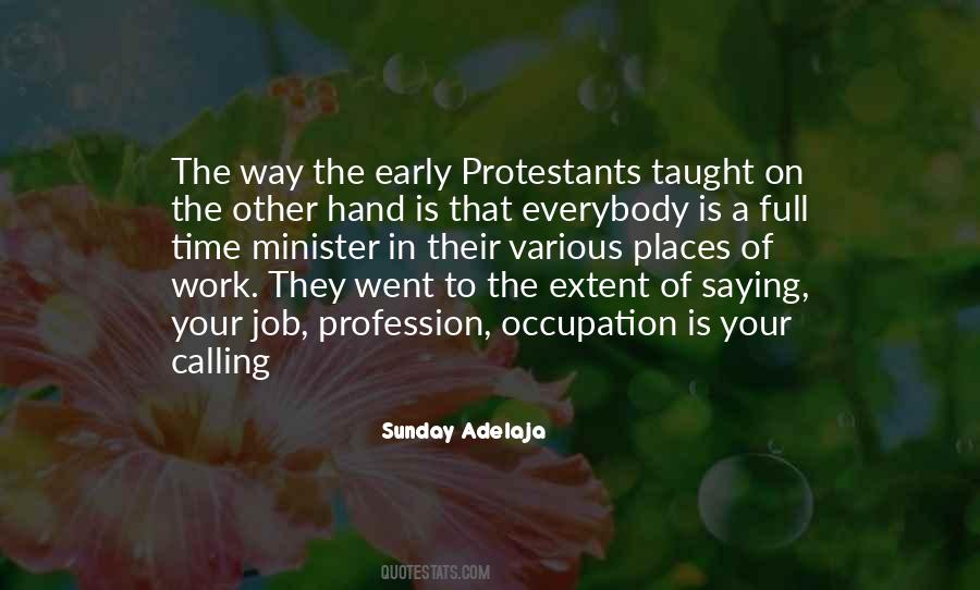 Work On Sunday Quotes #515567