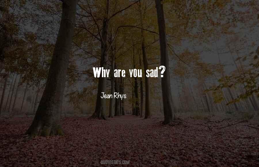 Why Are You Sad Quotes #1612504