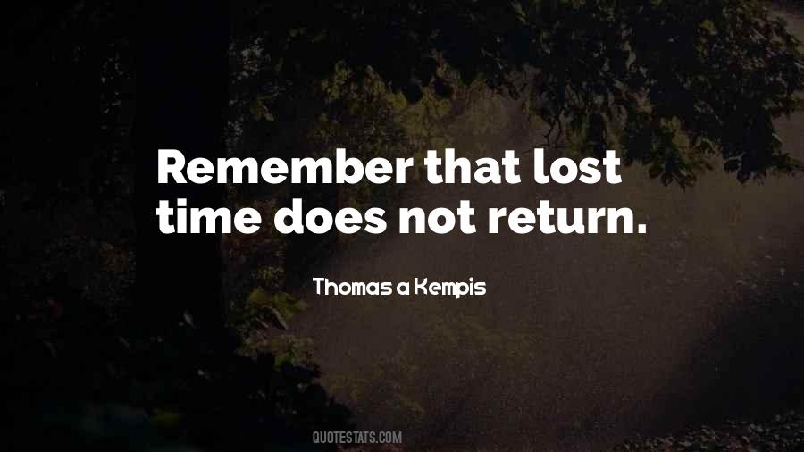 Time Return Quotes #1198758