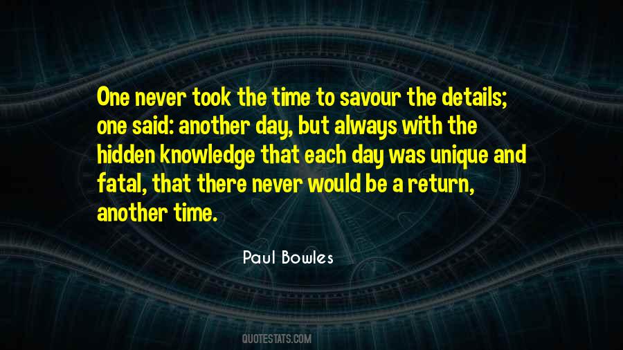 Time Return Quotes #1691963