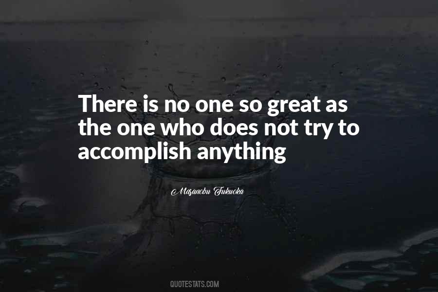 Trying To Accomplish Something Quotes #244672