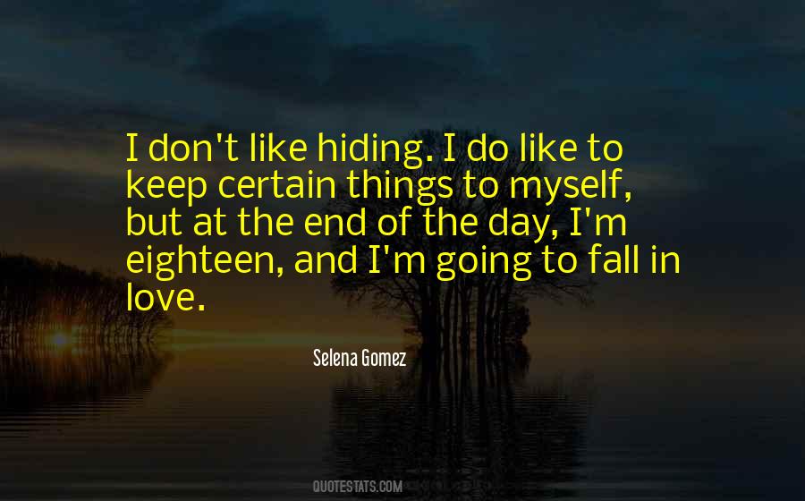 Quotes About Hiding Your Love #140969