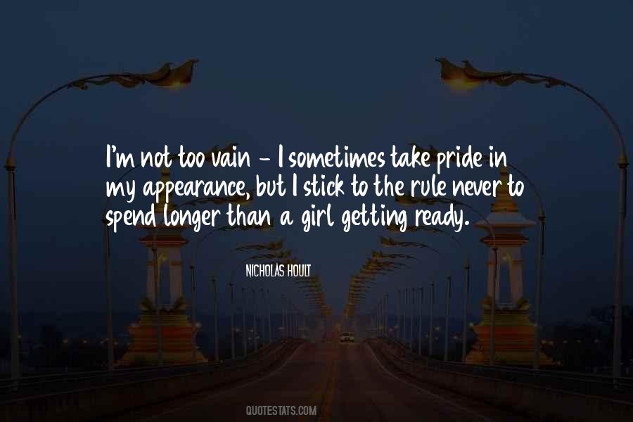 Pride In Your Appearance Quotes #390225