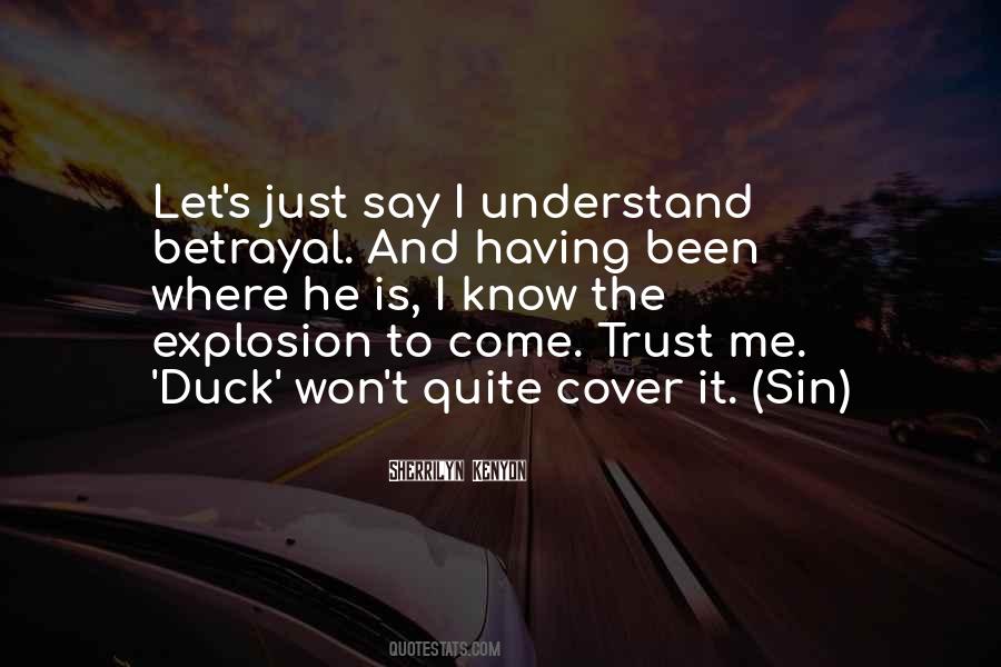 Having Trust Quotes #1663417