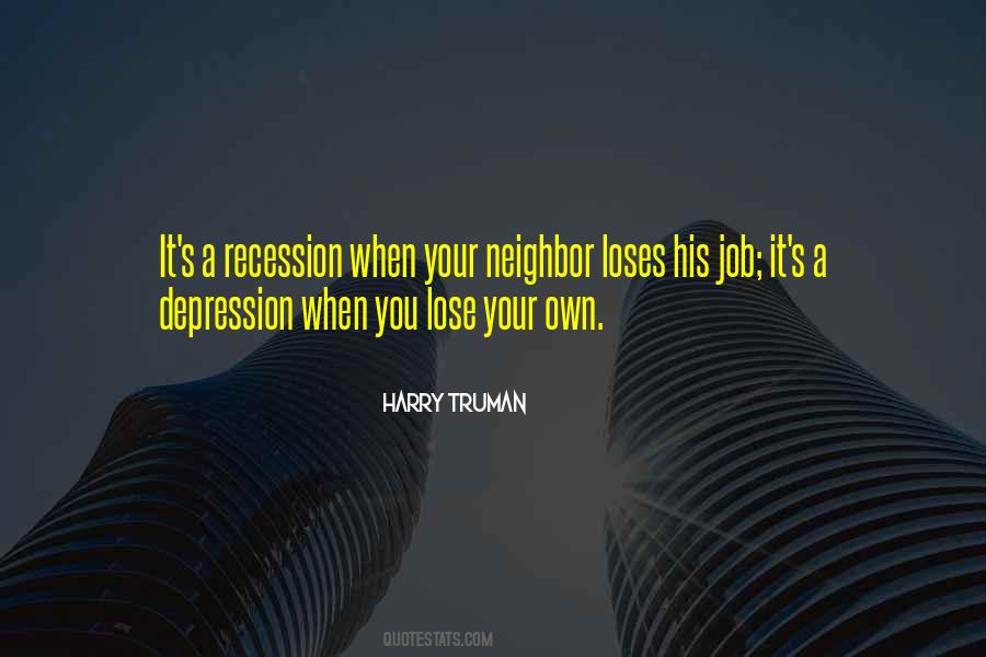Job Depression Quotes #1263187