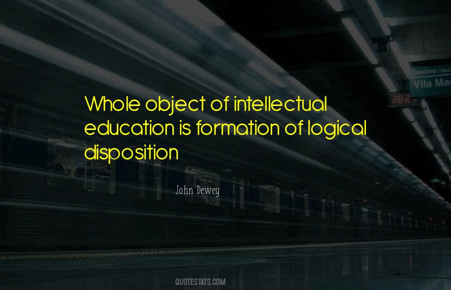 Object Of Education Quotes #1326902