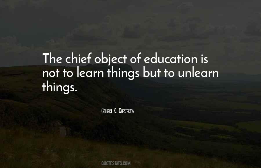 Object Of Education Quotes #309873