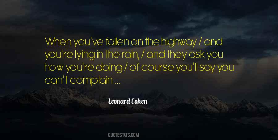 Quotes About The Highway #1036372