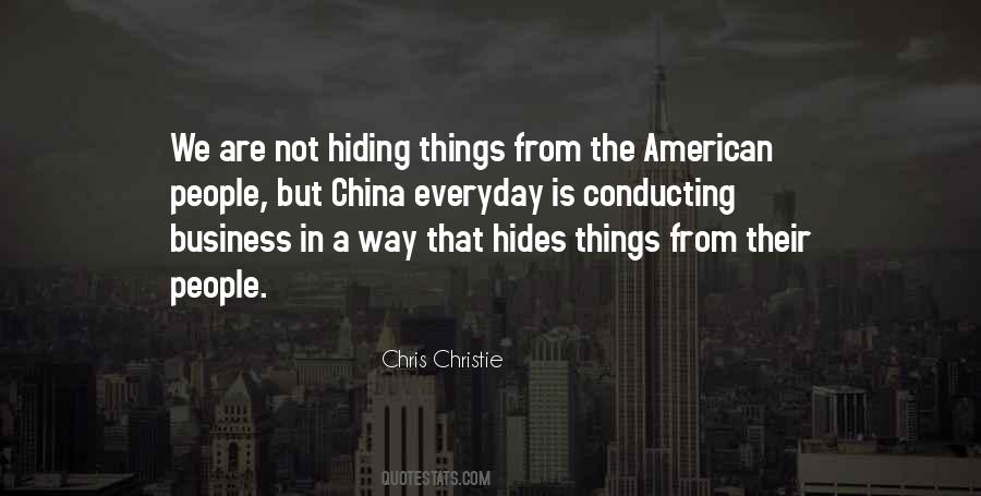 Quotes About Hiding Things #1104696