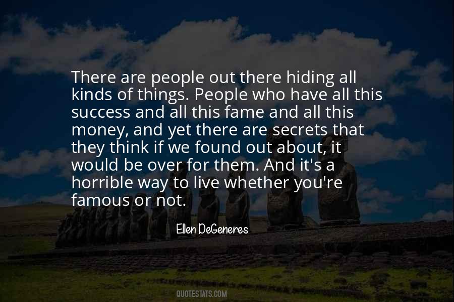 Quotes About Hiding Things #1156144