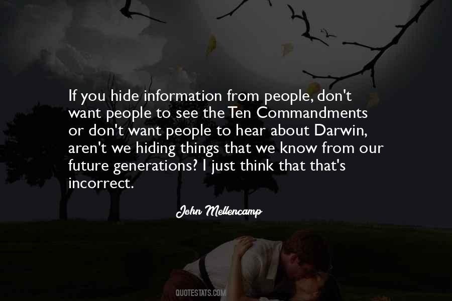 Quotes About Hiding Things #1202478
